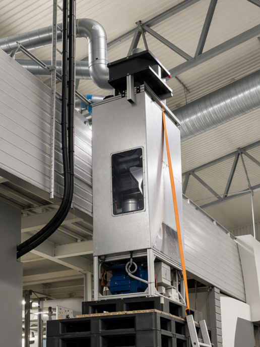 DryLoop™ HPDU installed on a CI-press