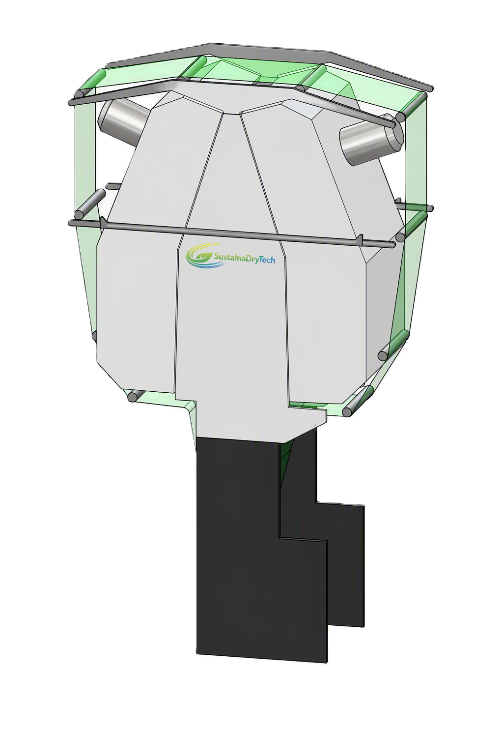 SustainaDryer 48n BSP high-capacity dual-side drying module render